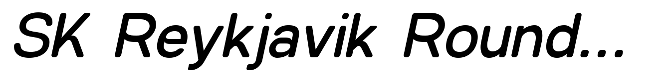 SK Reykjavik Rounded Italic